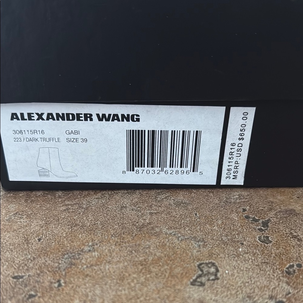 Alexander Wang Brown Ankle Booties with Suede Finish - Picture 5 of 5